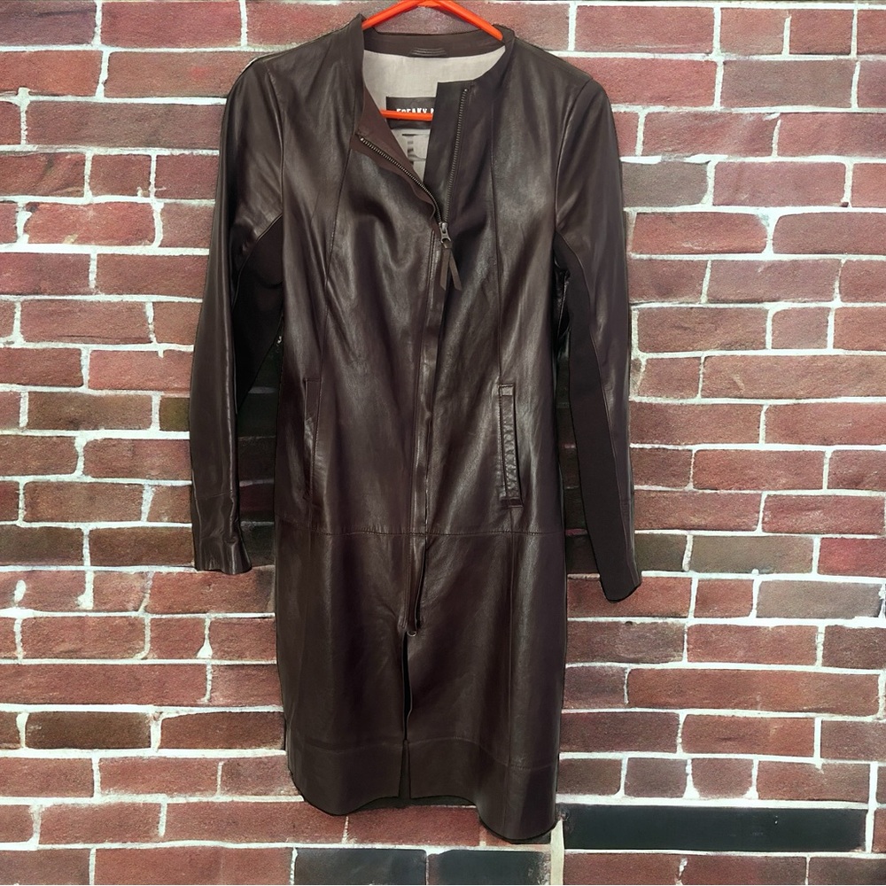 Beautiful, unique real leather jacket. German design. Size Small.